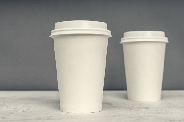 istock Paper cup. Recycling. Eco-friendly disposable tableware. Eco dishes. 1220492167