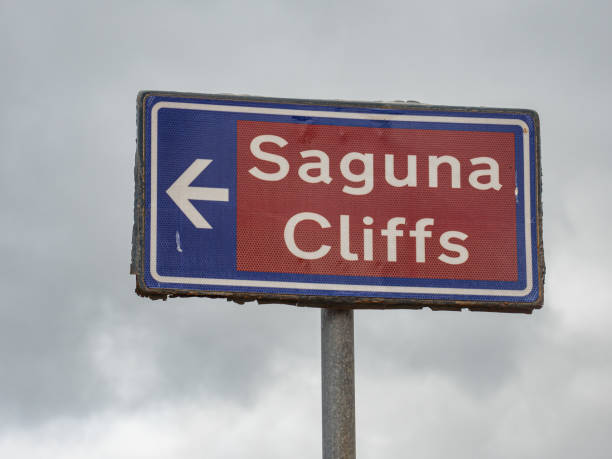 istock Direction sign to Saguna Cliffs on Gozo 1220503211