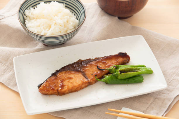 istock Japanese food, Yellow tail Teriyaki 1220506252