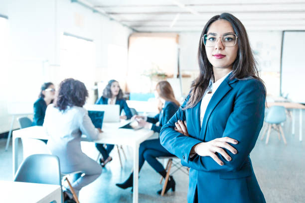 istock Confident Asian businesswoman with crossed arms 1220506708