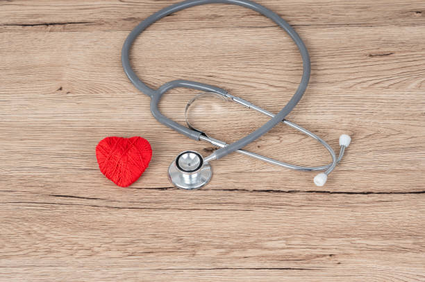 istock Stethoscope and red heart pace on the desk,Heart disease concept. 1220510217