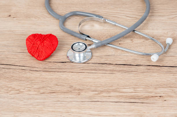 istock Stethoscope and red heart pace on the desk,Heart disease concept. 1220510229