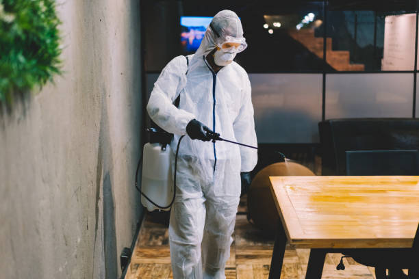 istock Office disinfection during COVID-19 pandemic 1220510268