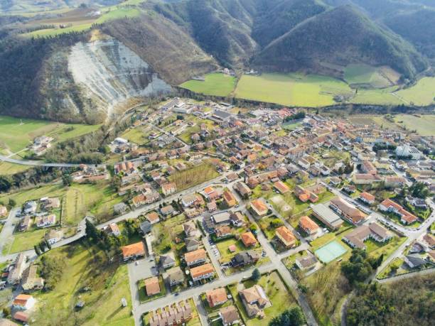 istock Galeata the great Cliff overlooking the village 1220511570