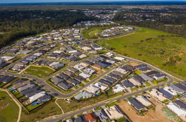 istock Housing development, Narangba City, Queensland, Australia 1220512549