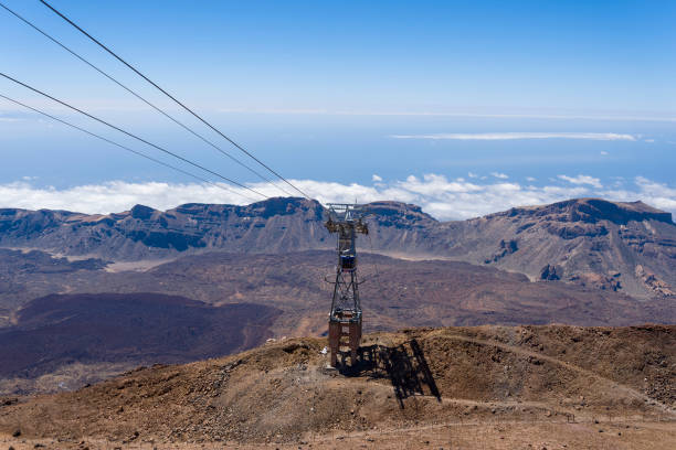 istock Cable car to the Teide volcano on a summer day. 1220513768