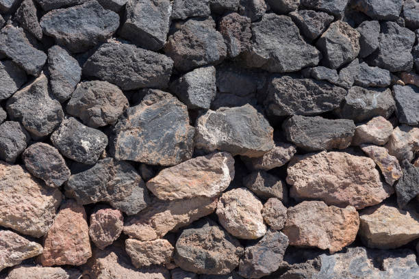 istock Texture of stones and cobblestones with sharp edges. 1220513828