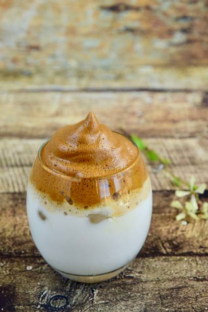 istock Iced Dalgona Coffee, a trendy fluffy creamy whipped coffee 1220515103