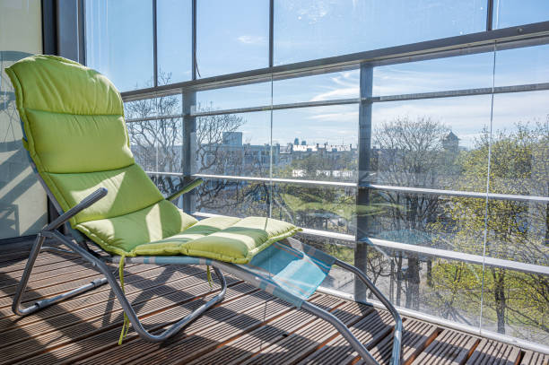 istock Coronavirus summer. Sunbathing on the balcony 1220516603