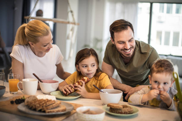 istock He really enjoys in he food. 1220518287