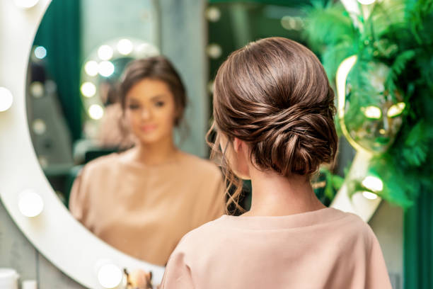 istock Woman with hairstyle. 1220519956