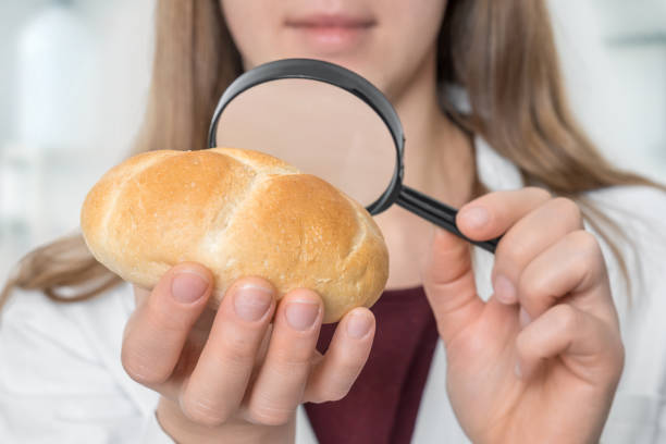 istock Scientist examines a bun with magnifying glass 1220521269