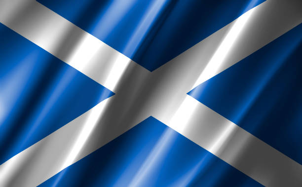 istock Image of a waving scotland flag. 1220522734