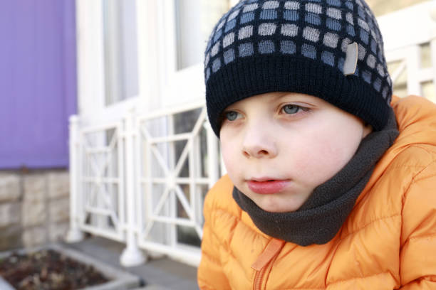 istock Portrait of pensive boy 1220527808