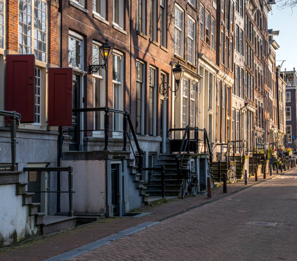 istock Dutch canal houses 1220529441