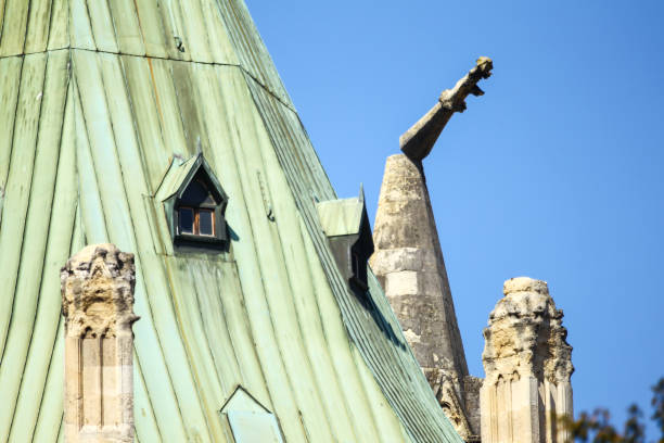Damaged parts of the Zagreb cathedral Zagreb, Croatia - April 17, 2020 : Damaged parts of the Zagreb cathedral after a major earthquake of 5.5 on the Richter scale witch was on 22 of March 2020. zagreb earthquake stock pictures, royalty-free photos & images