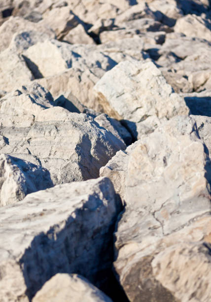 istock Breakwater made of stones 1220536962