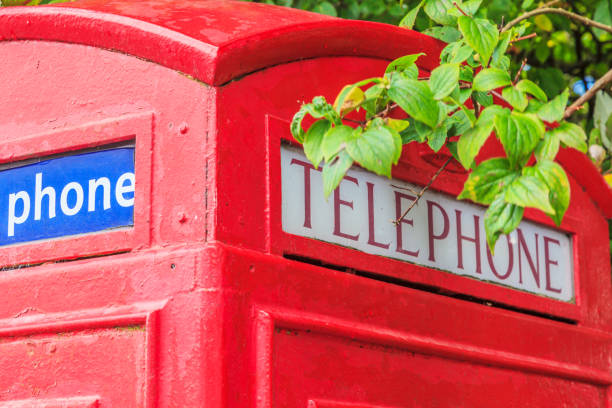 Cutting of a typical English telephone booth