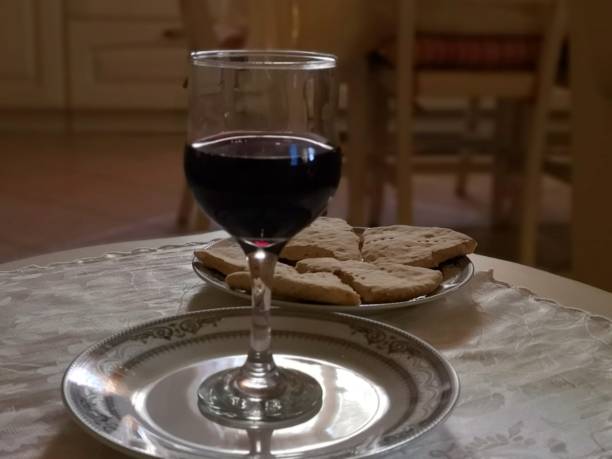 istock glass of red wine on small table 1220537093