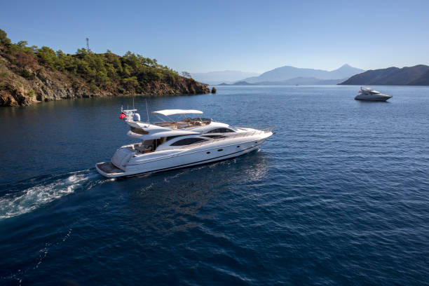 Luxury Yacht Aerial View