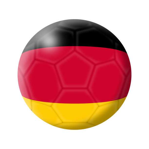 istock Germany soccer ball football illustration isolated on white with clipping path 1220539659