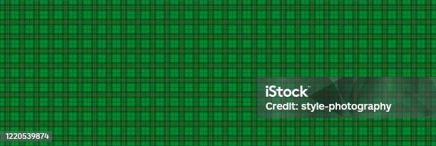 Irish Header Patterns Green Irish Tartan Pattern Header Stock Illustration - Download Image ...