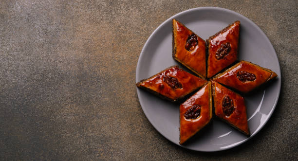 istock Sweet honey baklava with walnut 1220540167