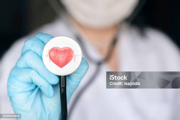 Doctor With Stethoscope Stock Photo - Download Image Now - Blood Pressure Gauge, Heart Attack, Heart - Internal Organ