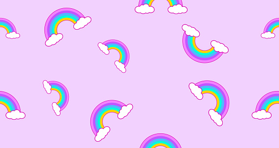 Ilustración de Patrón Sin Costuras Arco Iris Y Nubes Kawaii Fondo De Pantalla Abstract Lindos Colores Pastel Divertidos Caras De Dibujos Animados Concepto Para Niños Y Jardines De Infancia O Presentación Y Ilustración de Patrón Sin Costuras Arco Iris Y Nubes Kawaii Fondo De Pantalla Abstract Lindos Colores Pastel Divertidos Caras De Dibujos Animados Concepto Para Niños Y Jardines De Infancia O Presentación Y