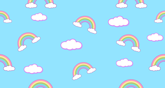 Ilustración de Patrón Sin Costuras Arco Iris Y Nubes Kawaii Fondo De Pantalla Abstract Lindos Colores Pastel Divertidos Caras De Dibujos Animados Concepto Para Niños Y Jardines De Infancia O Presentación Y Ilustración de Patrón Sin Costuras Arco Iris Y Nubes Kawaii Fondo De Pantalla Abstract Lindos Colores Pastel Divertidos Caras De Dibujos Animados Concepto Para Niños Y Jardines De Infancia O Presentación Y