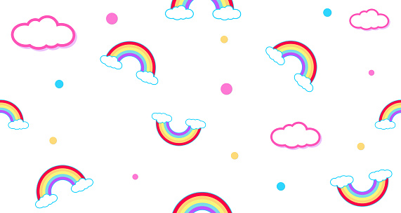 Ilustración de Patrón Sin Costuras Arco Iris Y Nubes Kawaii Fondo De Pantalla Abstract Lindos Colores Pastel Divertidos Caras De Dibujos Animados Concepto Para Niños Y Jardines De Infancia O Presentación Y Ilustración de Patrón Sin Costuras Arco Iris Y Nubes Kawaii Fondo De Pantalla Abstract Lindos Colores Pastel Divertidos Caras De Dibujos Animados Concepto Para Niños Y Jardines De Infancia O Presentación Y