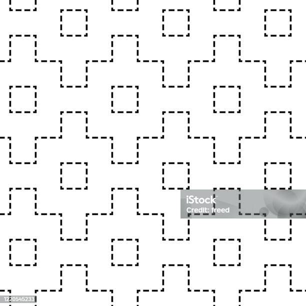 Japan Square Pattern Japanese Traditional Pattern Square Dotted Line Pattern Stock ...