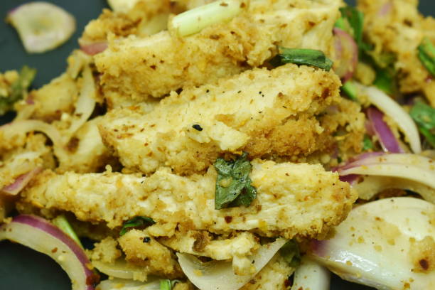 istock spicy and sour batter fried chicken salad 1220545856