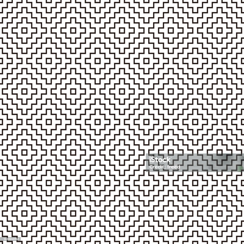 Japan Square Pattern Japanese Traditional Pattern Square Pattern Stock Illustration ...