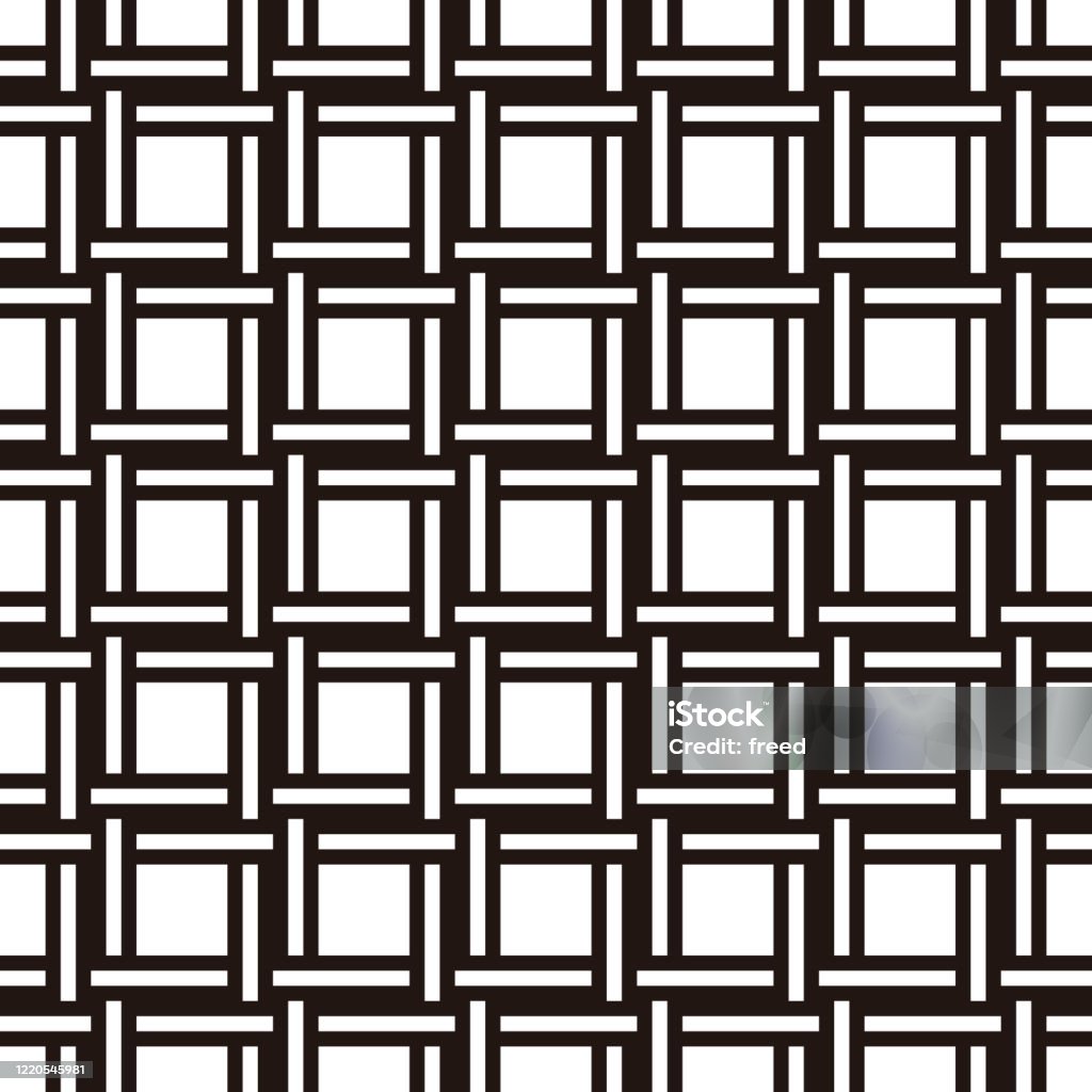 Japan Square Pattern Japanese Traditional Pattern Square Grid Pattern Stock Illustration ...