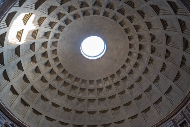 istock Dome of Rome Pantheon with oculus perfectly centered 1220547383