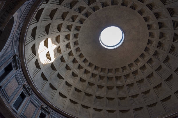 istock Dome of Rome Pantheon with oculus perfectly centered 1220547459