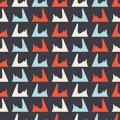 Alternating Pattern Shape Examples Seamless Pattern With Alternating Geometric Shapes Stock Illustration ...