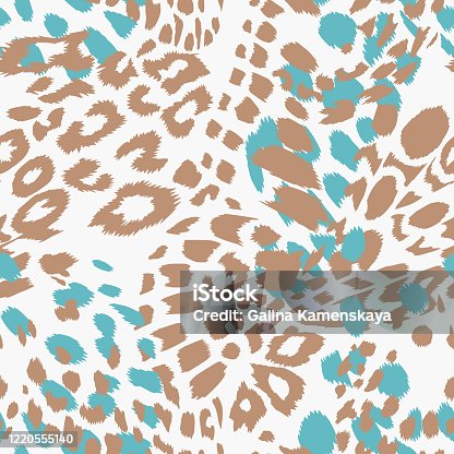 istock Leopard spotted print skin fur texture seamless pattern 1220555140