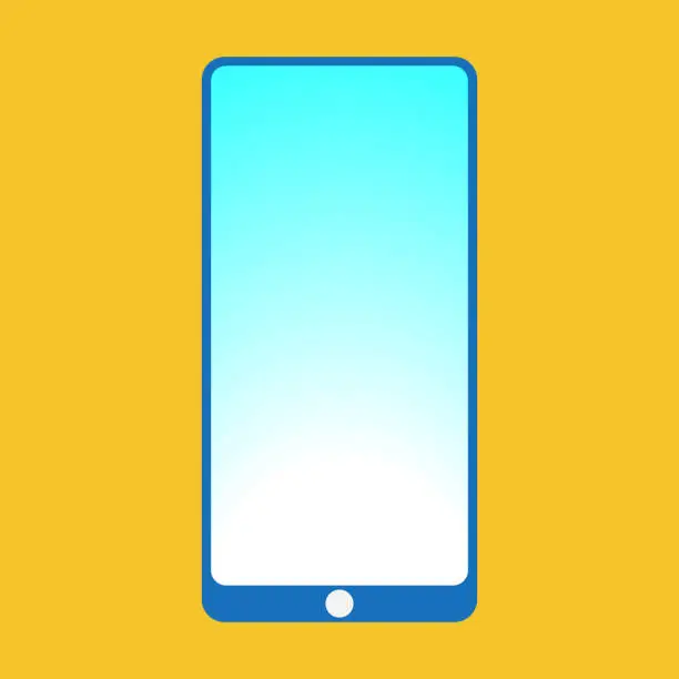 Vector illustration of Smartfon flat icon.