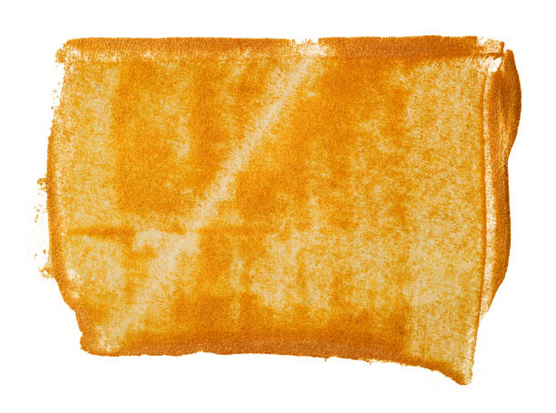 istock Spot gold color metallic shiny on a white background. 1220557380