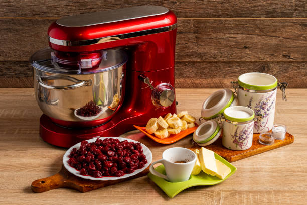 istock Full view of some equipment and ingredients for muffin making. 1220564210