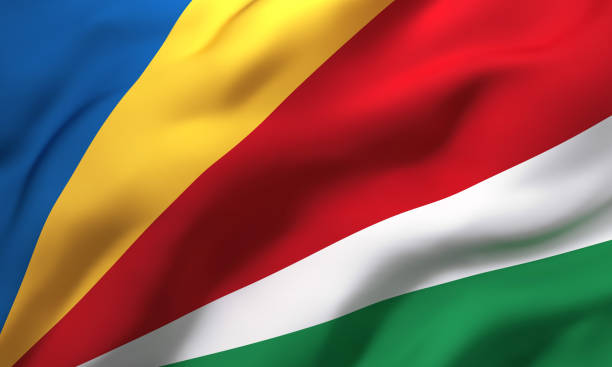 National flag of the Republic of Mauritius.