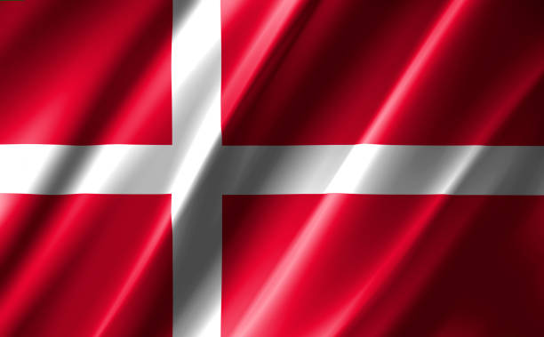istock Image of the waving flag Denmark. 1220568722