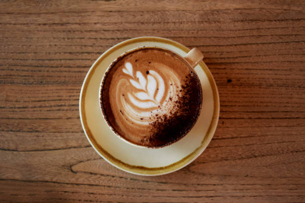 istock Close up of coffee latte 1220570361