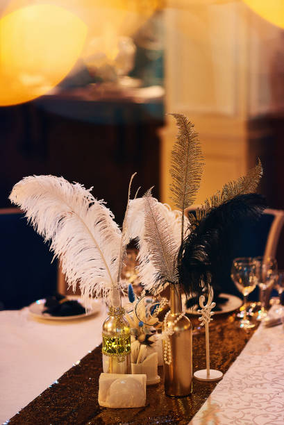 istock Tables set for an event party or wedding reception 1220574307