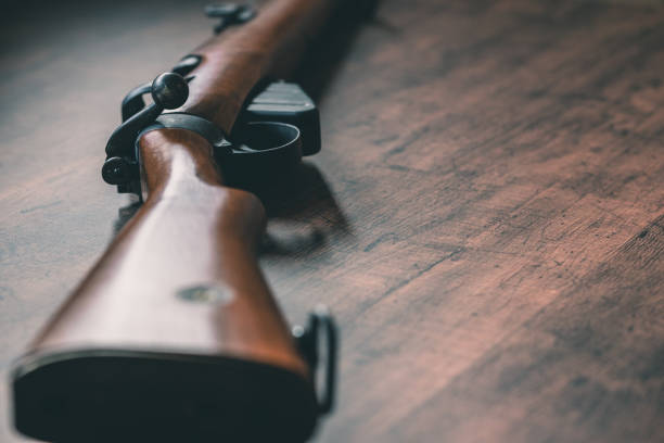 istock Old British bolt action rifle 1220575066