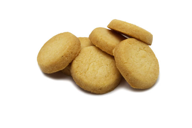 istock Danish style butter cookies biscuit isolated on white background. 1220576788