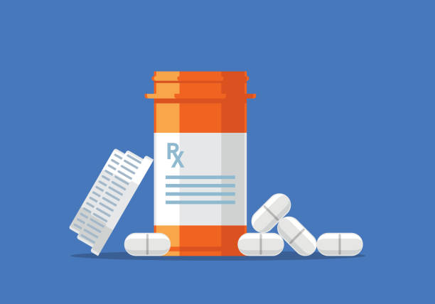 details - pill capsule prescription pill bottle stock-grafiken, -clipart, -cartoons und -symbole