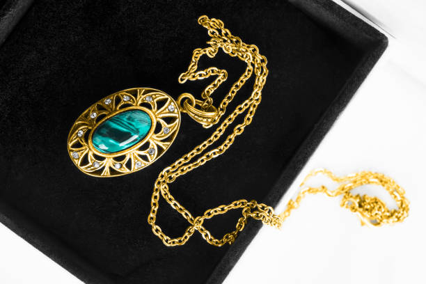 istock Necklace in a box 1220589597